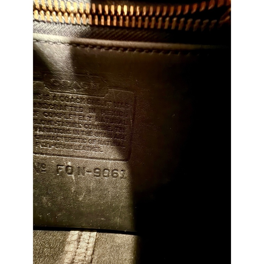 Vintage Coach Rambler CrossbodyStyle 9061 Black Leather Yr 2000 Made in Mexico - Picture 8 of 8